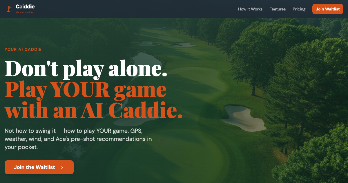 Caiddie — Your AI Golf Caddie